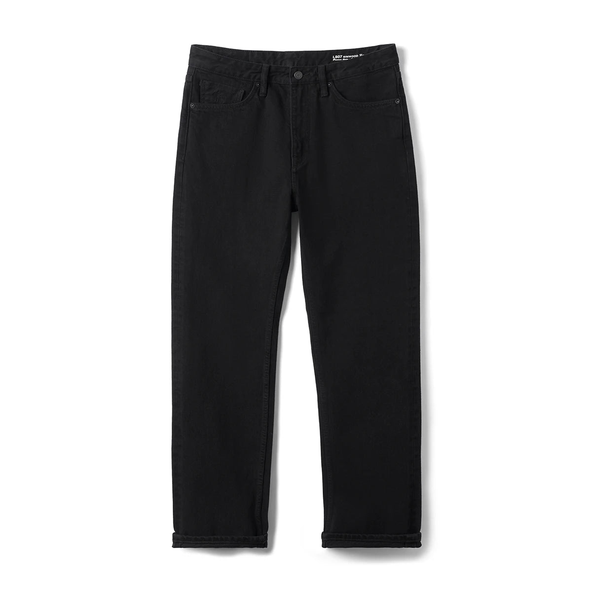 Men's Washed Vintage Straight Jeans – 13.8oz Softened Denim, Four-Season Fit