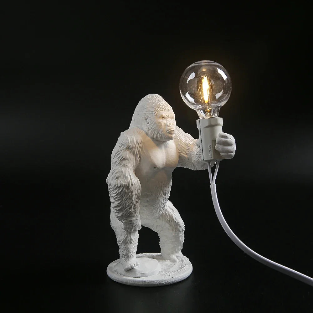 Urban Primal: Gorilla Resin Table Lamp