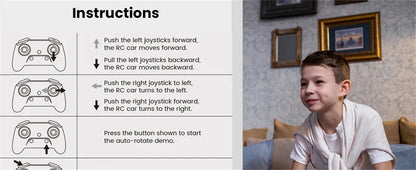 LumoTwist 1:22: Light-Show RC Stunt Car (Ages 6+)