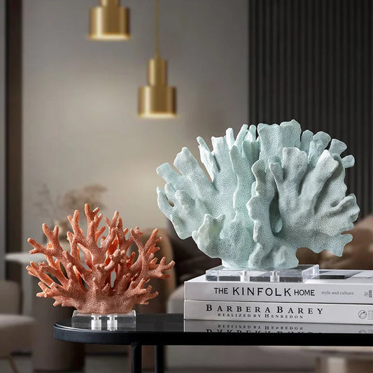 Crystal Reef: Hollow Coral Resin Sculpture
