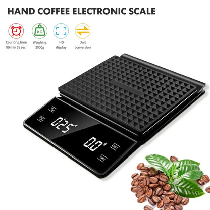 Digital Coffee Scale with Timer (3kg / 0.1g)