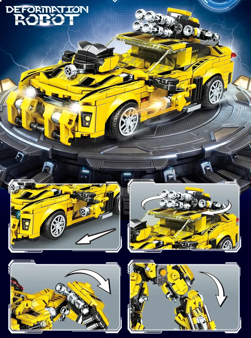 DualShift 478: 2-in-1 Robot & Truck Building Set