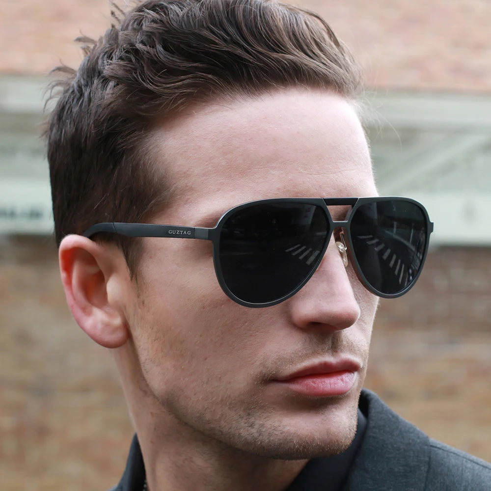 AeroPilot: Polarised UV400 Aluminium Sunglasses for Men