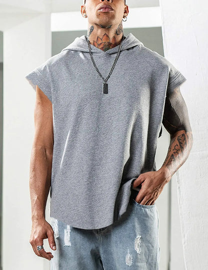 Men's Hooded Tank Top – Sleeveless Comfort with Streetwear Attitude