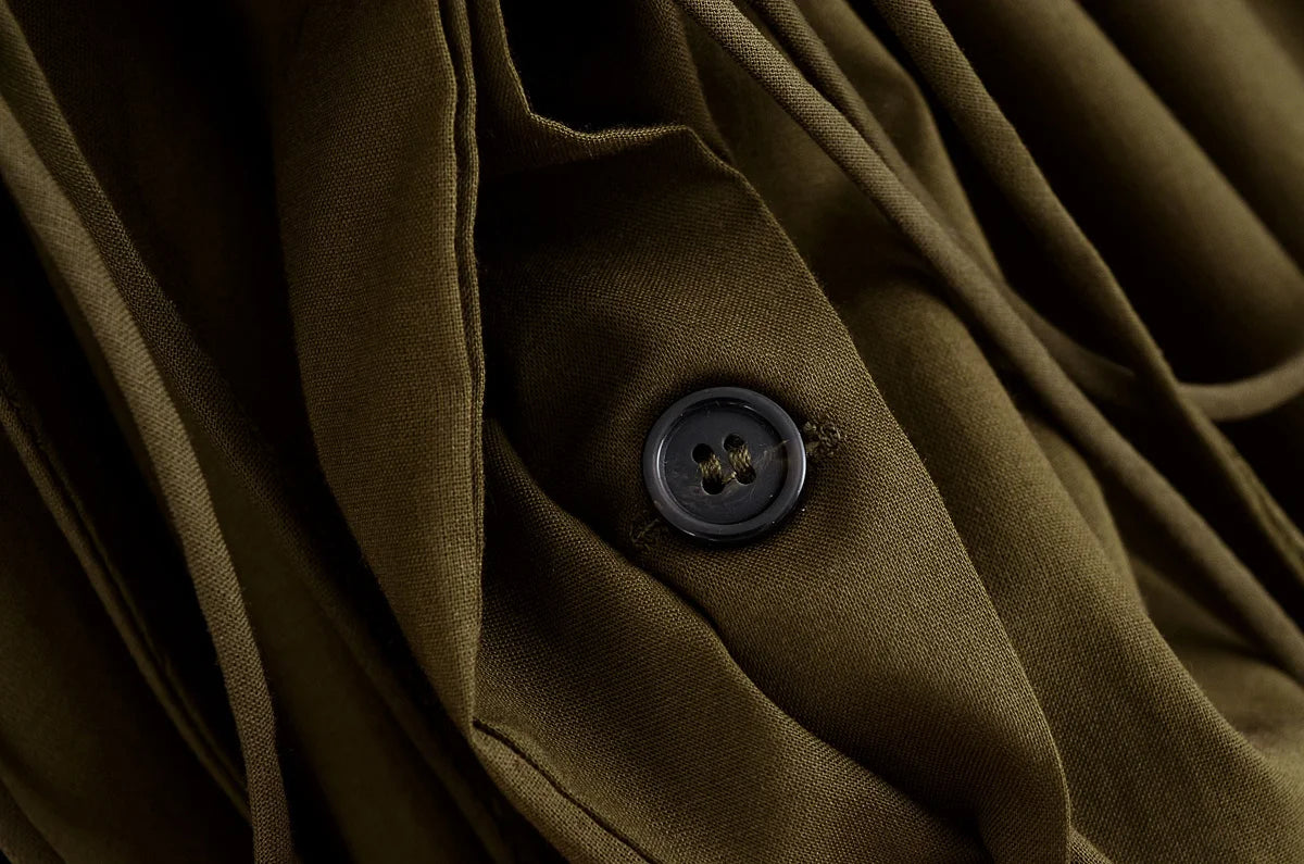 Women's V-Neck Lace-Up Midi Dress – Elegant, Backless & Summer-Ready