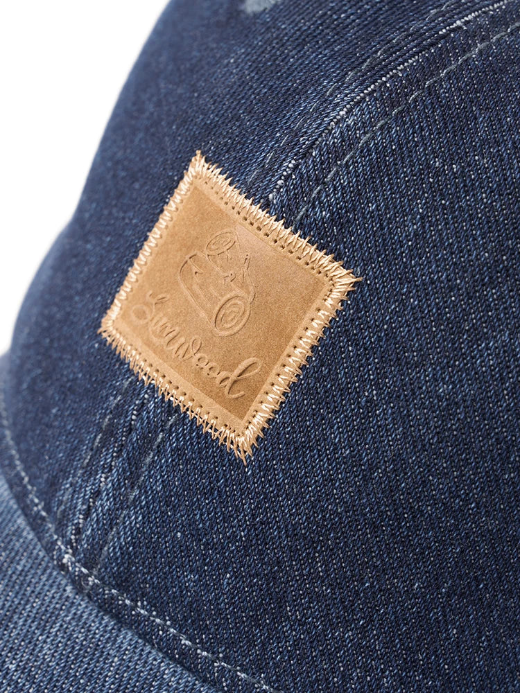 Indigo Curve: Vintage Denim Baseball Cap