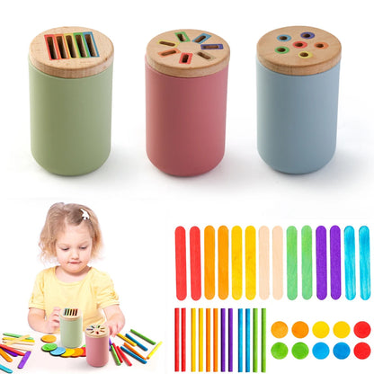ColourMatch Bucket: Montessori Silicone Sorting Toy (Ages 1–3)