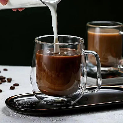 Double Wall Glass Coffee Mug