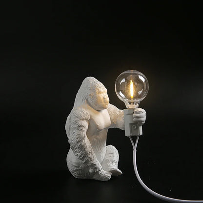 Urban Primal: Gorilla Resin Table Lamp