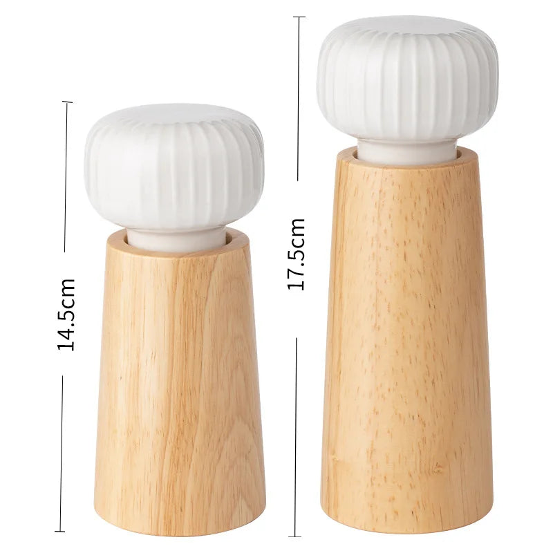 Nordic Wooden Pepper & Salt Grinder