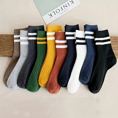 RetroStep: 5-Pair Men’s Vintage Athletic Socks