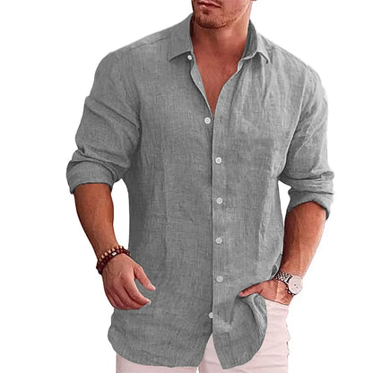 Coastline Shirt: Cotton-Linen Ease for Modern Days