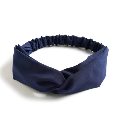 Boho Crown: Vintage Cross Turban Headband with Rhinestone Detail