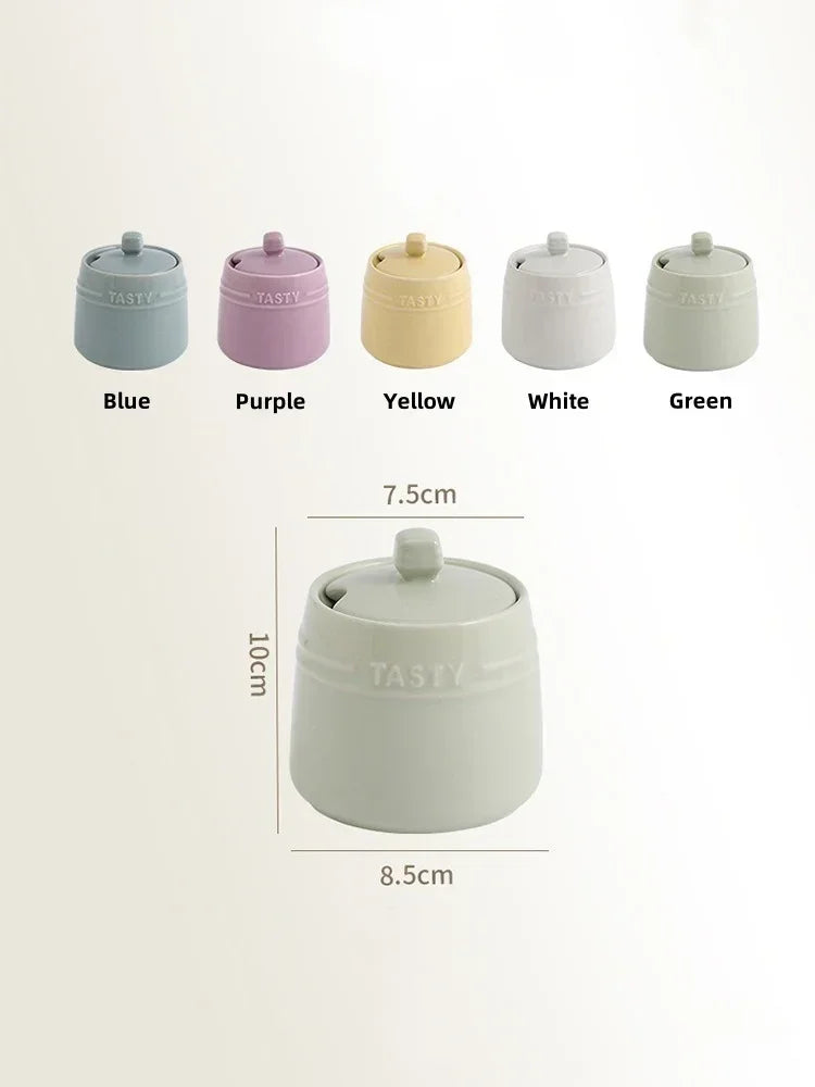 Rainbow Ceramic Spice Jar