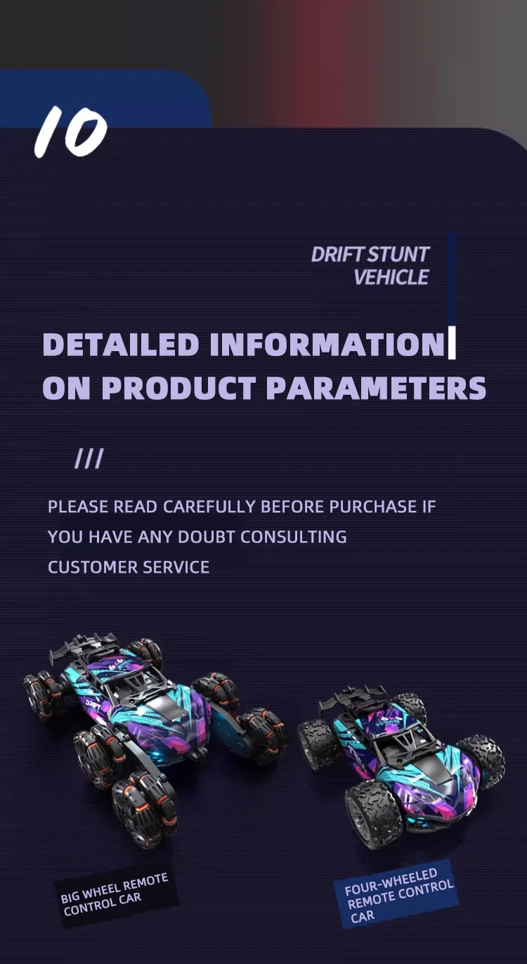 Morph-X: Six-Wheel RC Stunt Car for Ages 6–12