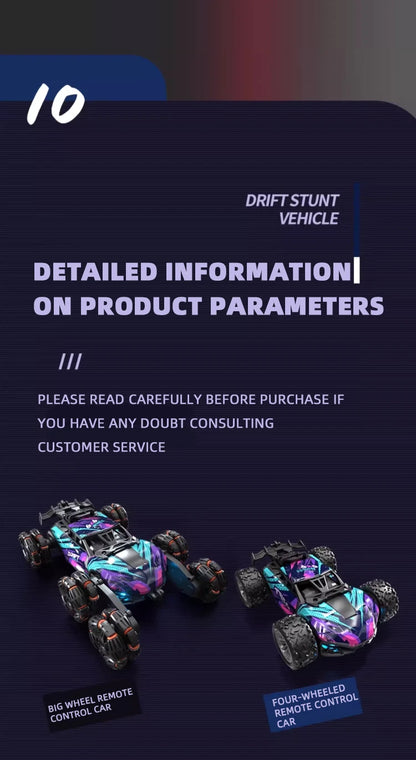 Morph-X: Six-Wheel RC Stunt Car for Ages 6–12