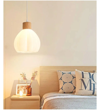 Art 3D Printing Chandelier Simple Modern Restaurant Light Net Red Cream Wind Bedroom Bedside Atmosphere bar Chandelier