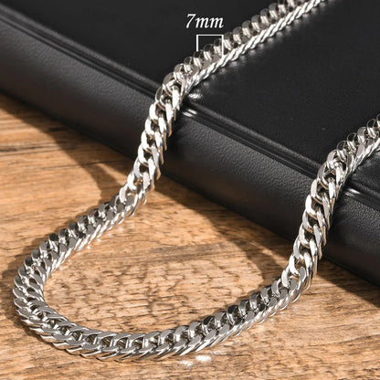Vnox Cuban Link Chain Necklace – Waterproof Stainless Steel Unisex Jewelry