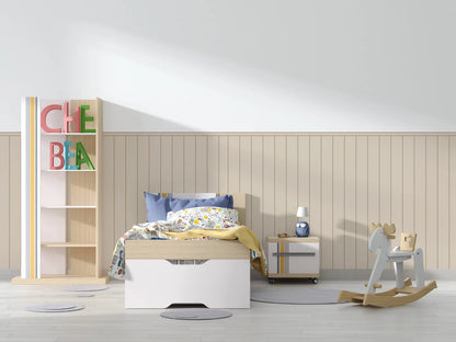 Beige Wall Panel Wallpaper