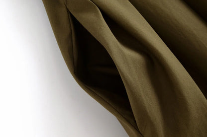 Women's V-Neck Lace-Up Midi Dress – Elegant, Backless & Summer-Ready