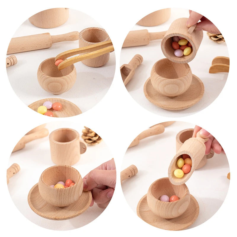 Tea Time & Tinker: Montessori Wooden Kitchen & Tea Set (Ages 3–6)
