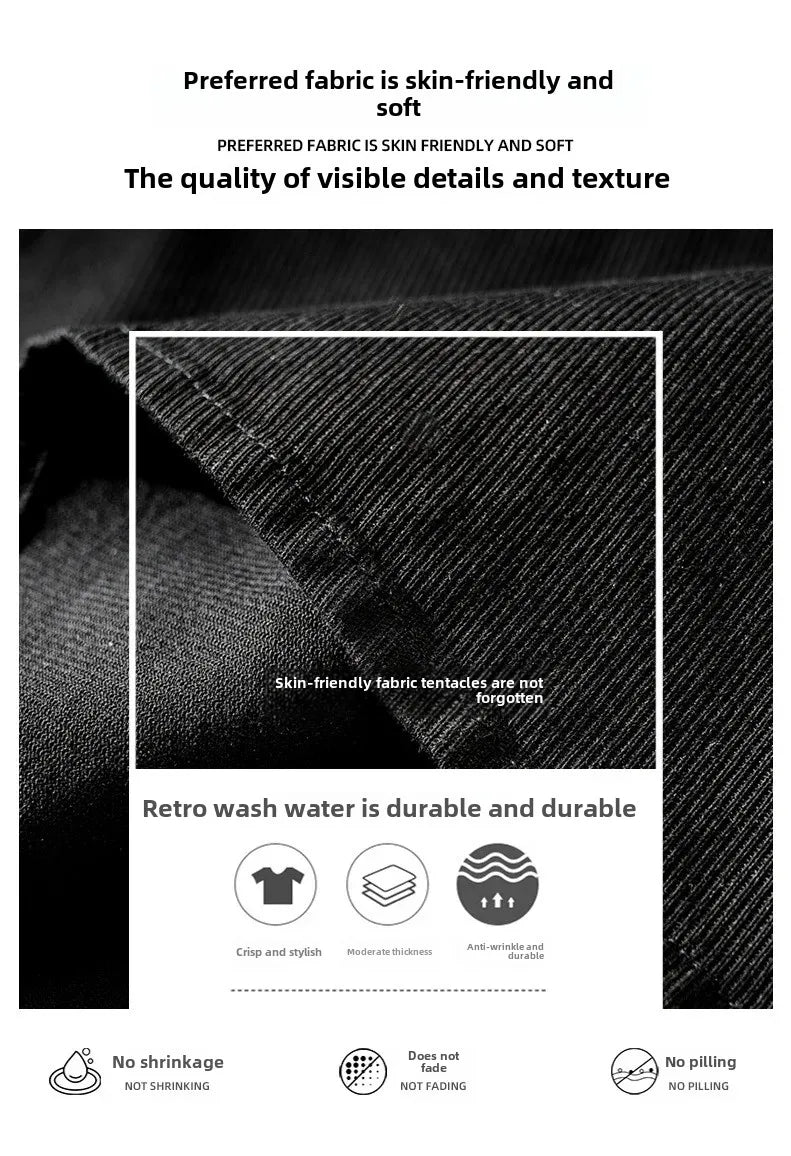 Men's Retro Workwear Shirt Jacket – Clean, Structured, Versatile