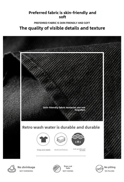 Men's Retro Workwear Shirt Jacket – Clean, Structured, Versatile