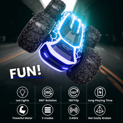LumoTwist 1:22: Light-Show RC Stunt Car (Ages 6+)