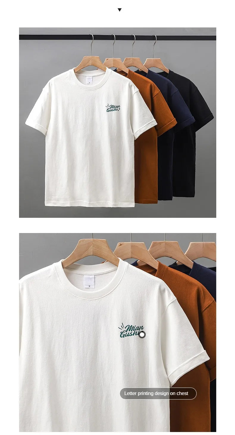 Vintage Trend Heavyweight Short-Sleeved T-Shirt: Built for the Bold