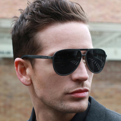 AeroPilot: Polarised UV400 Aluminium Sunglasses for Men