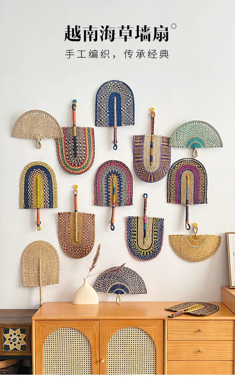 Hand-Woven Seaweed Wall Hanging