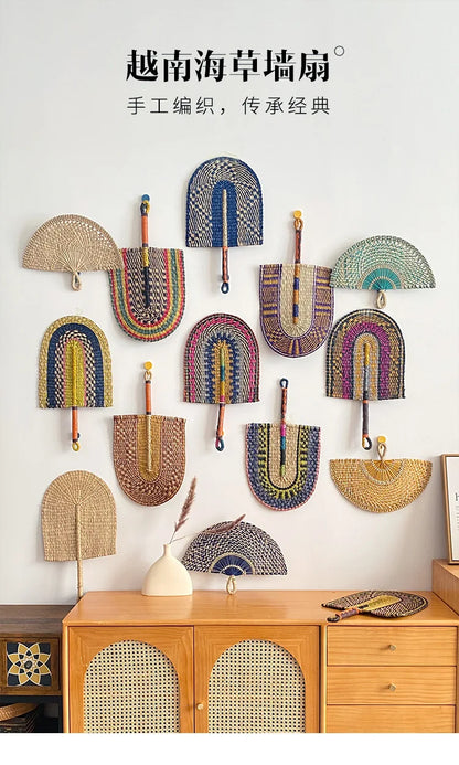 Hand-Woven Seaweed Wall Hanging
