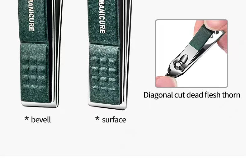 Steel Trim: Men’s 6-Piece Stainless-Steel Nail Clippers Set