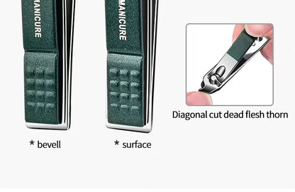 Steel Trim: Men’s 6-Piece Stainless-Steel Nail Clippers Set