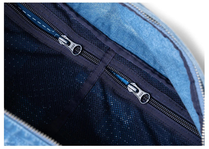 Denim Route: Vintage Washed Crossbody Sling Bag