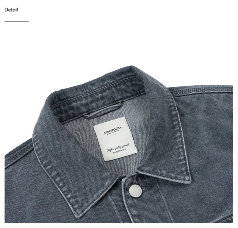 Men's Oversized Classic Denim Jacket – 12oz Washed Style With a Modern Fit