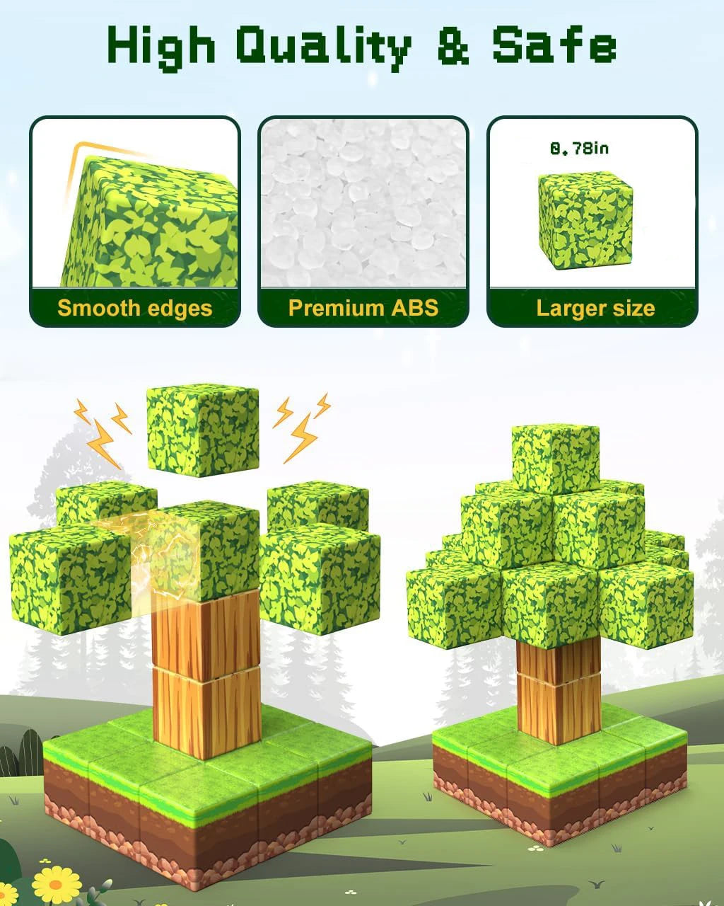 Magnet World Builder: 100-Piece Magnetic Blocks Set (Ages 4–12)