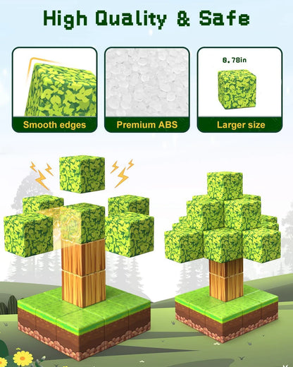 Magnet World Builder: 100-Piece Magnetic Blocks Set (Ages 4–12)