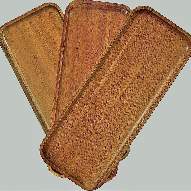 Bamboo Essence: Japanese Solid Wood Tray
