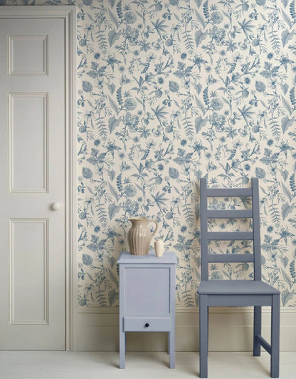 Toile Farmhouse Whimsical Wallpaper