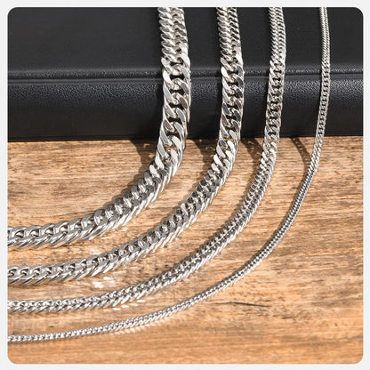 Vnox Cuban Link Chain Necklace – Waterproof Stainless Steel Unisex Jewelry