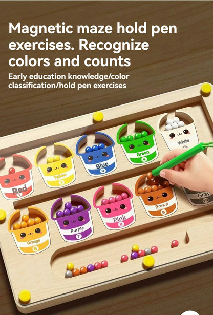 Focus Maze: Magnetic Walking Ball Puzzle (Ages 3–6)
