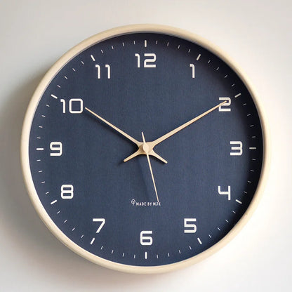 Nordic Quiet: 12'' Wooden Wall Clock