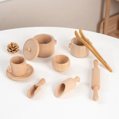 Tea Time & Tinker: Montessori Wooden Kitchen & Tea Set (Ages 3–6)