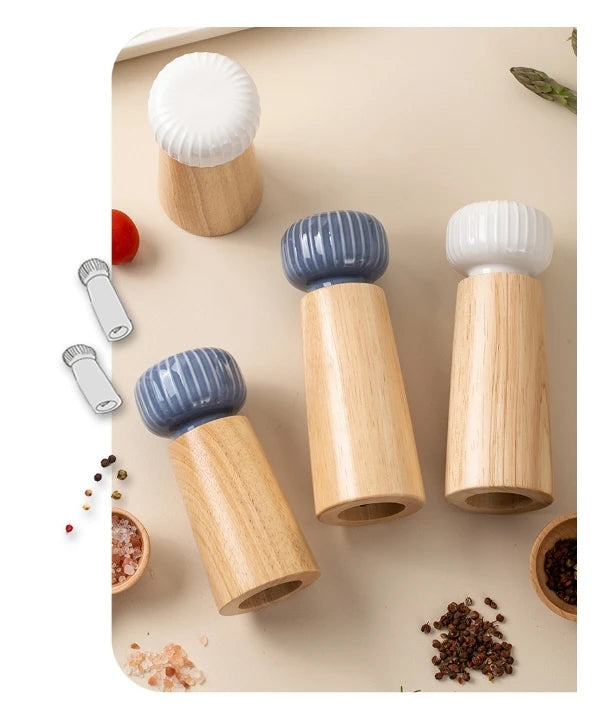 Nordic Wooden Pepper & Salt Grinder