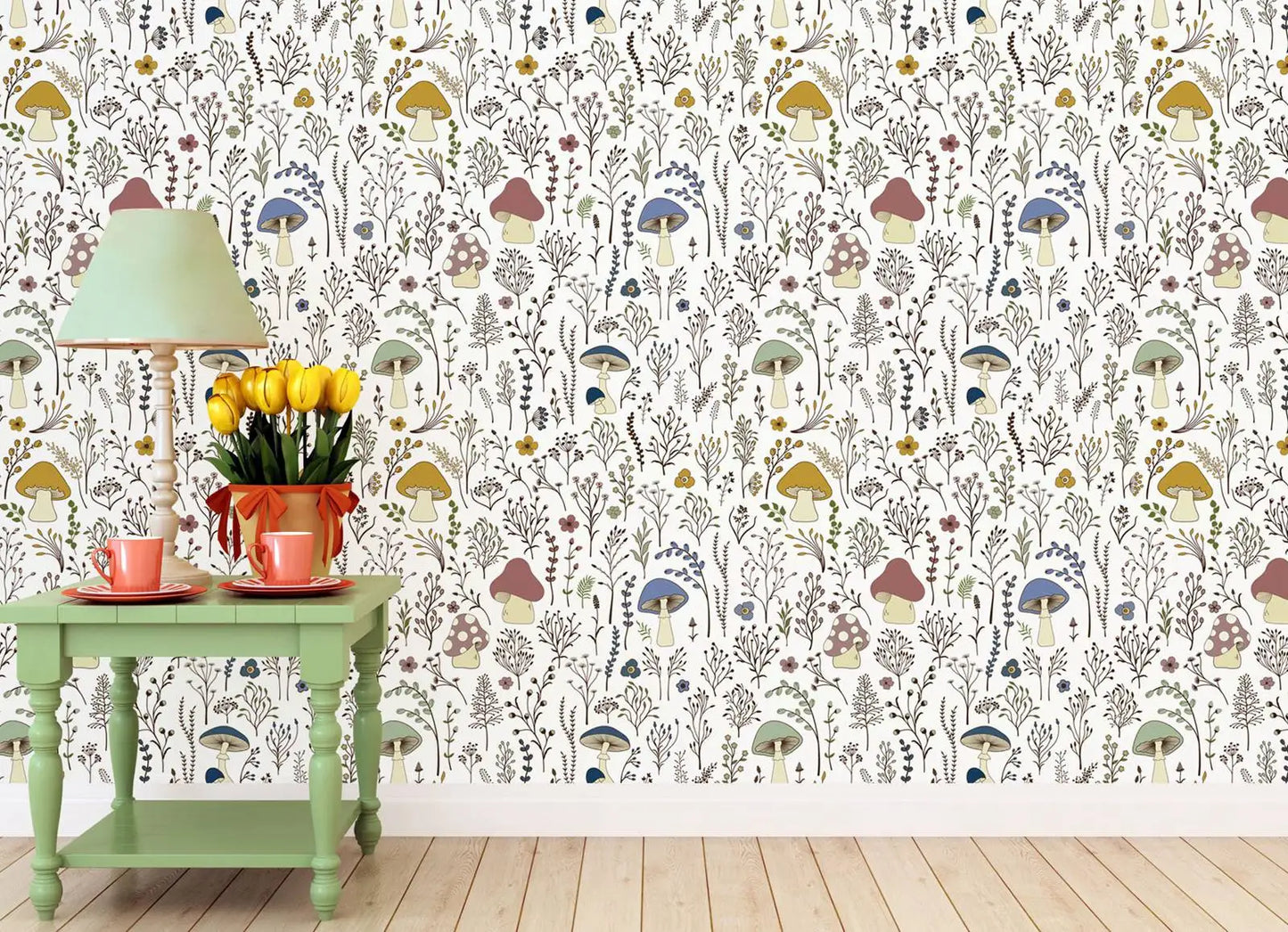 Mushroom Paradise Wallpaper
