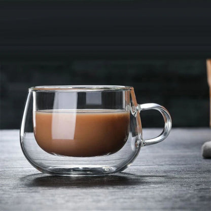 Double Wall Glass Coffee Mug