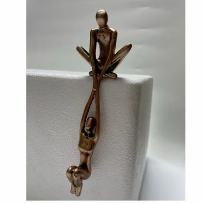 Balance of Love: Lifting Couple Resin Sculpture