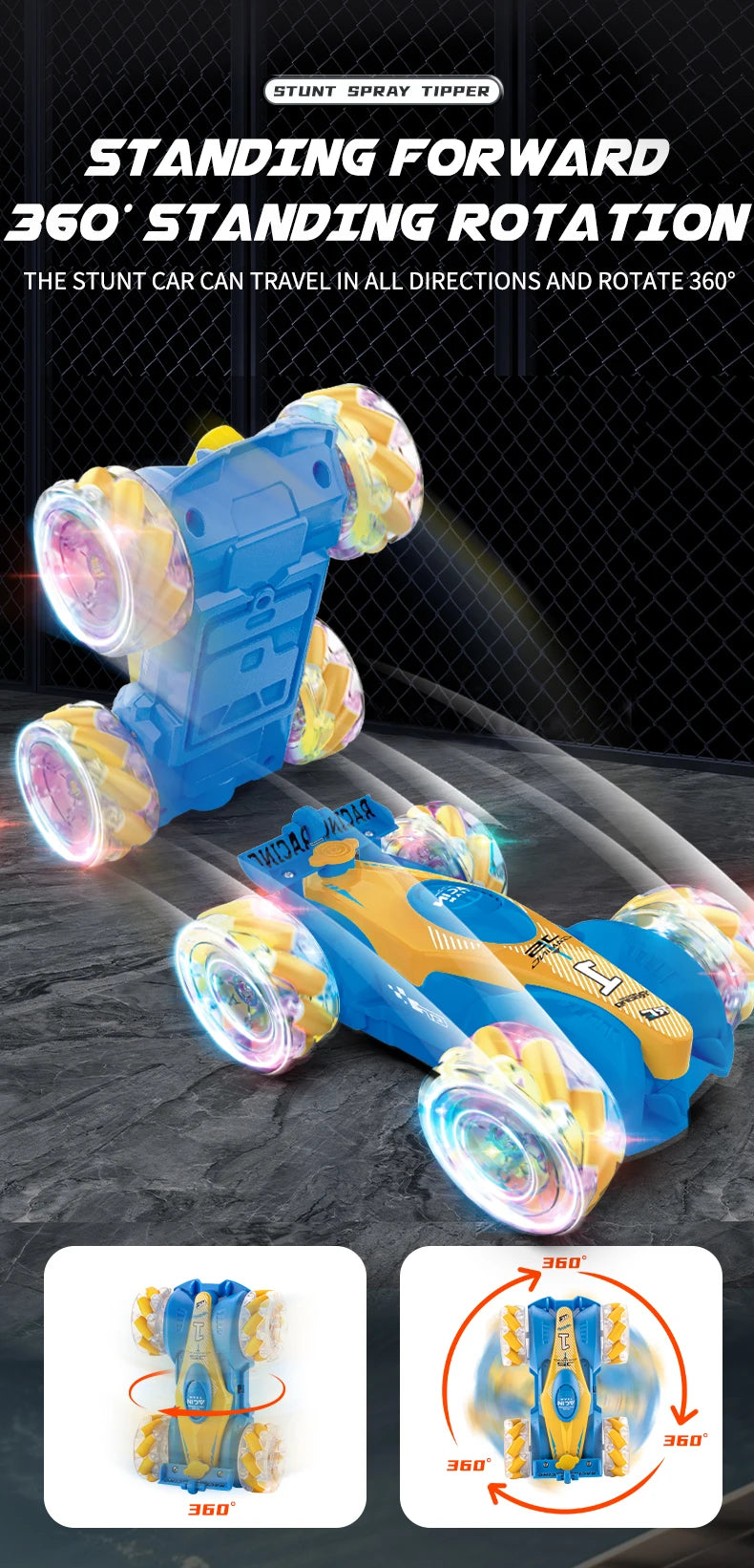 DriftTwist 4WD: Gesture-Control RC Stunt Car (Ages 6+)