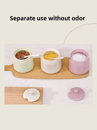 Rainbow Ceramic Spice Jar